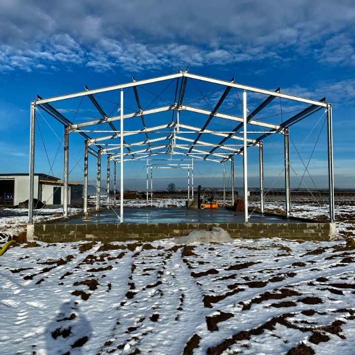 Hala stalowa 12 x 25 x 4m konstrukcja stalowa   Cena netto 89 900 zł
