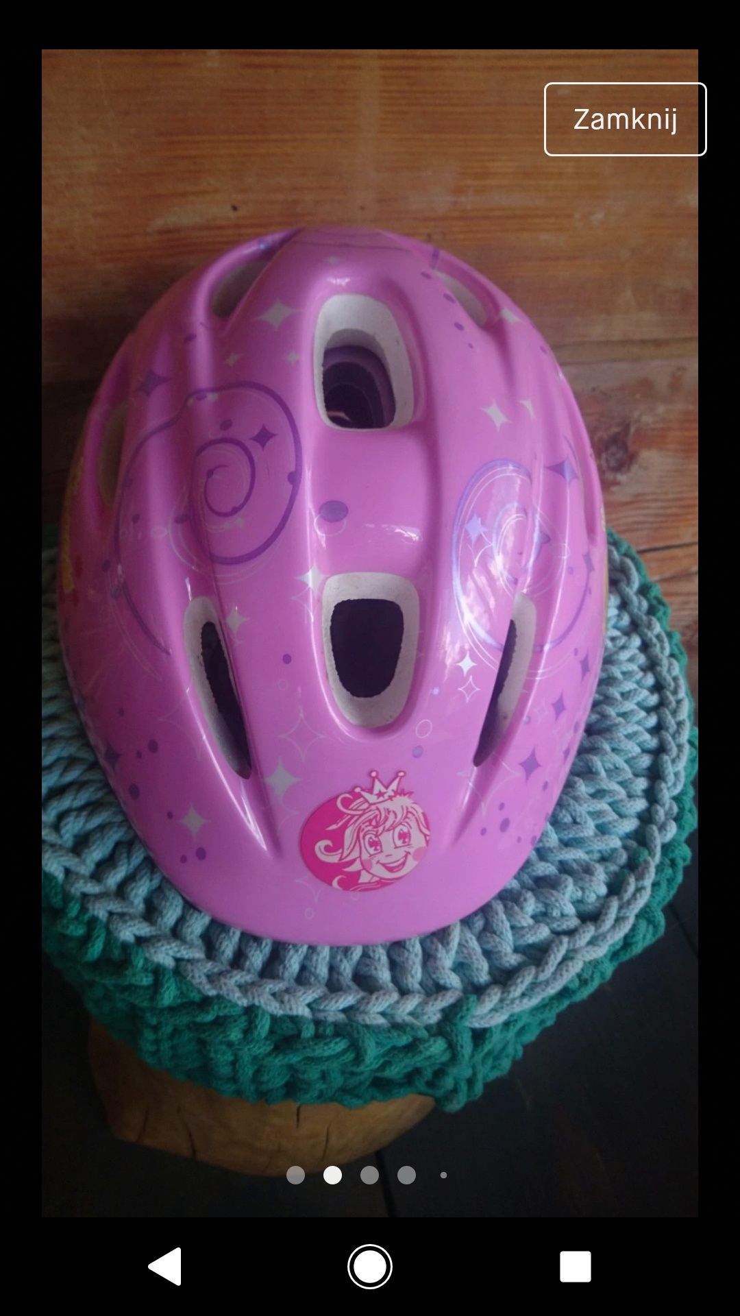 Kask rowerowy decathlon 52-56 kiddy girl Princess