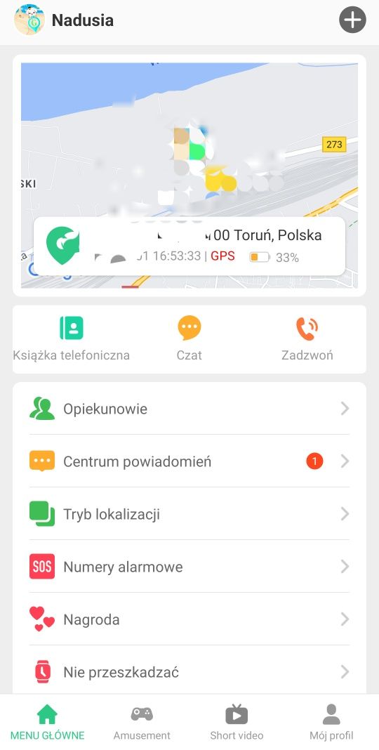 Zegarek Telefon dla dzieci GPS SIM Aplikacja