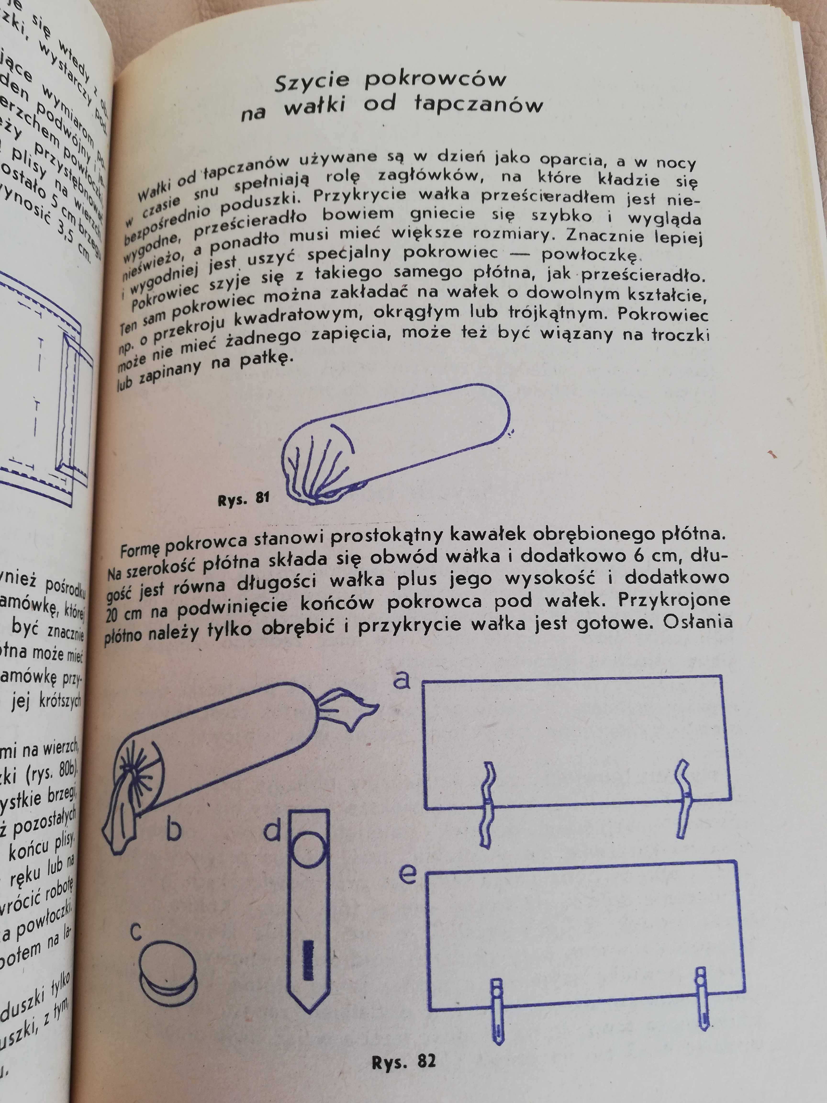 Szycie bielizny pościelowej - Jadwiga Issat - 1977 rok