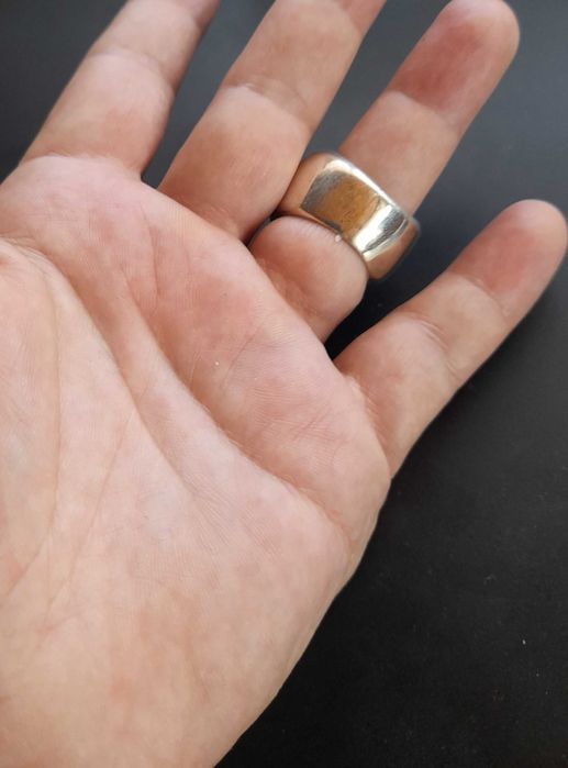 Potężny srebrny pierścionek plus kolczyki w cenie 90zł