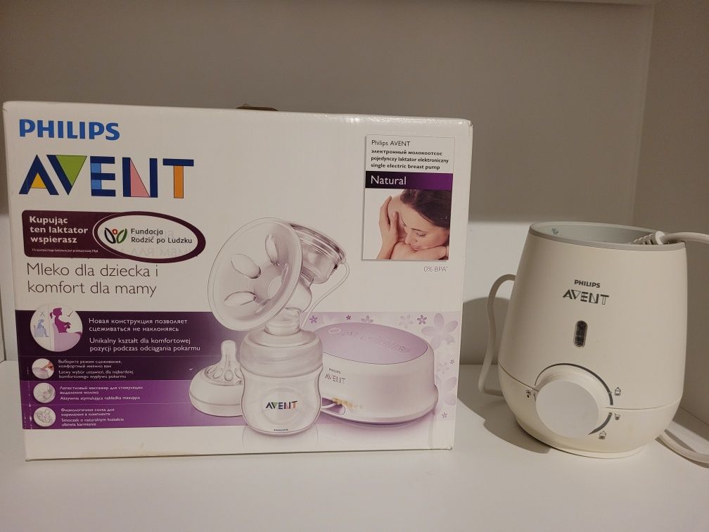 Laktator elektryczny Philips Avent z podgrzewaczem