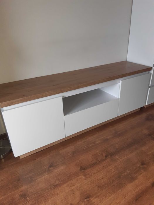 Komplet mebli BRW, kolekcja Erla,szafa,komoda,witryna,szafka rtv