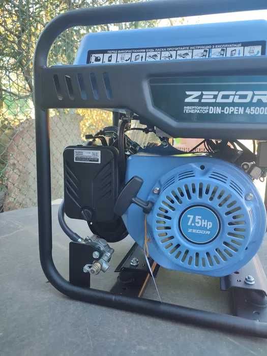 Інверторний генератор ГАЗ/БЕНЗИН Zegor OPEN4500D 4.5квт