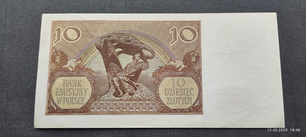 Banknot 10 zł 1940 seria M UNC-