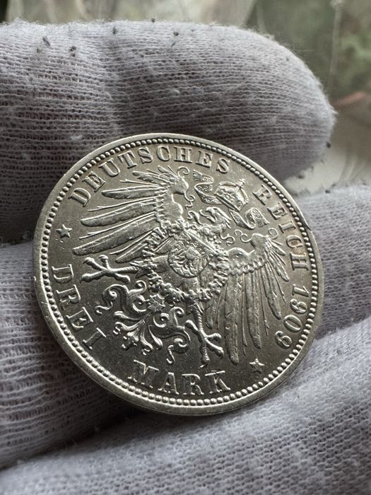 3 марки 1909 року Баварія Отто