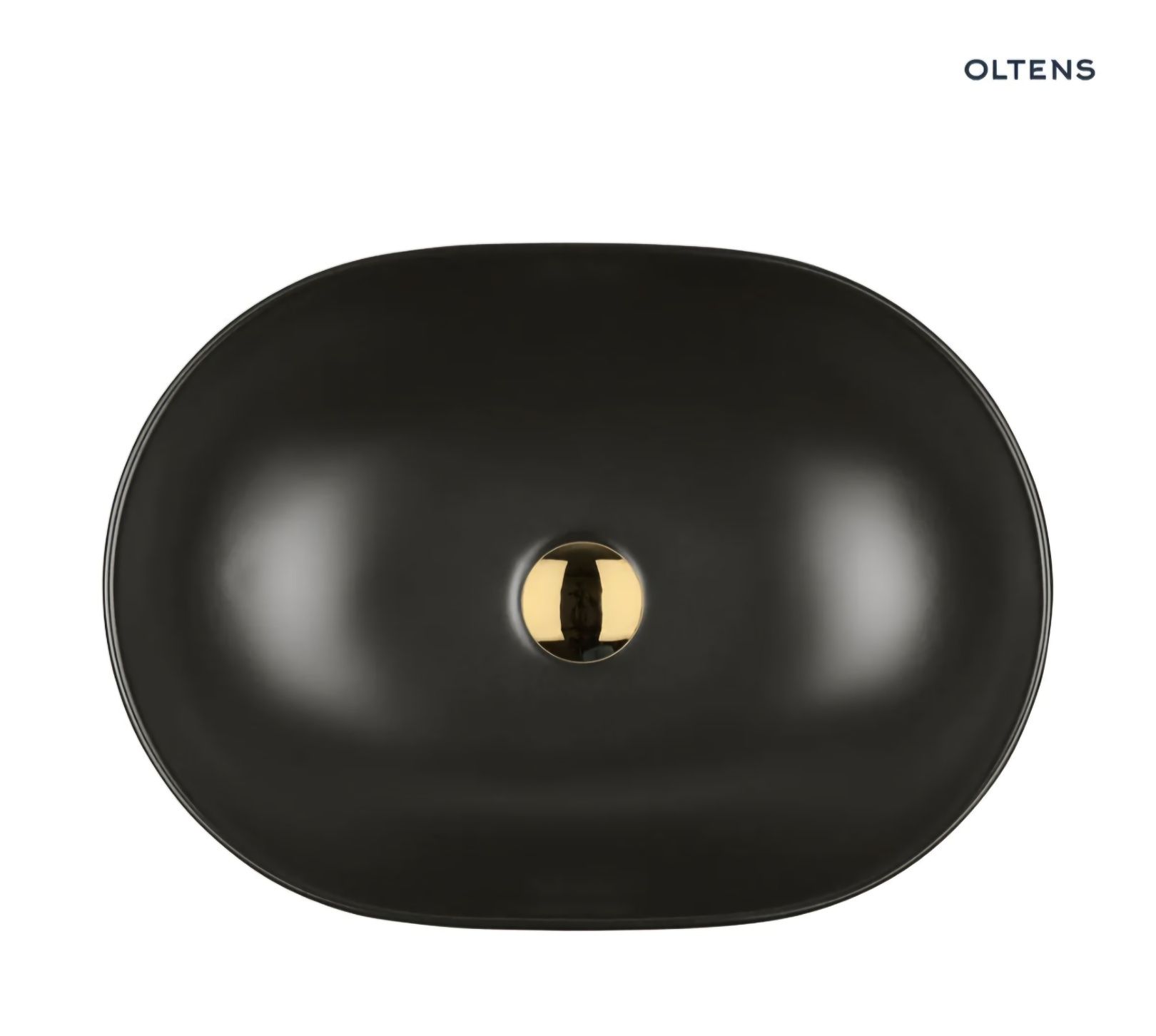 Umywalka nablatowa czarny mat firmy "OLTENS"