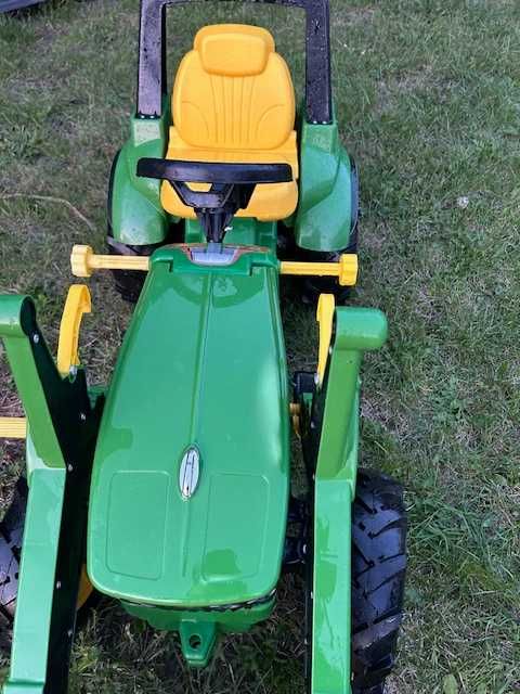 traktorek dziecięcy na pedały john deer koła gumowe pompowane