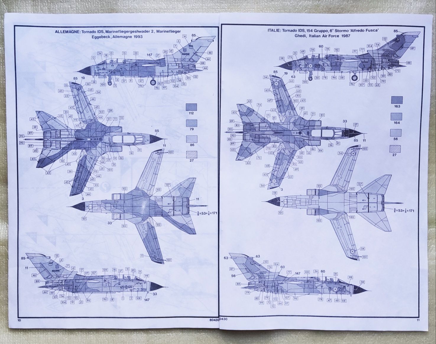 Сборная модель "PANAVIA TORNADO IDS", Heller #80430. 1/48.