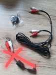 Adaptery: wtyk MiniJack 3,5mm - 2x RCA i 2xRCA-2xRCA ZESTAW!