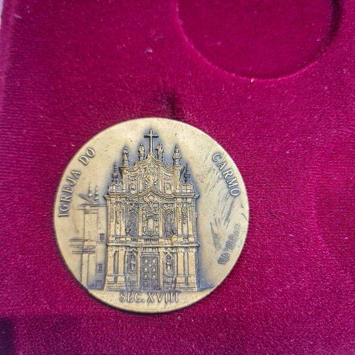 Conjunto 5 Medalhas Bronze – “Monumentos do Porto” Vasco Berardo(1982)