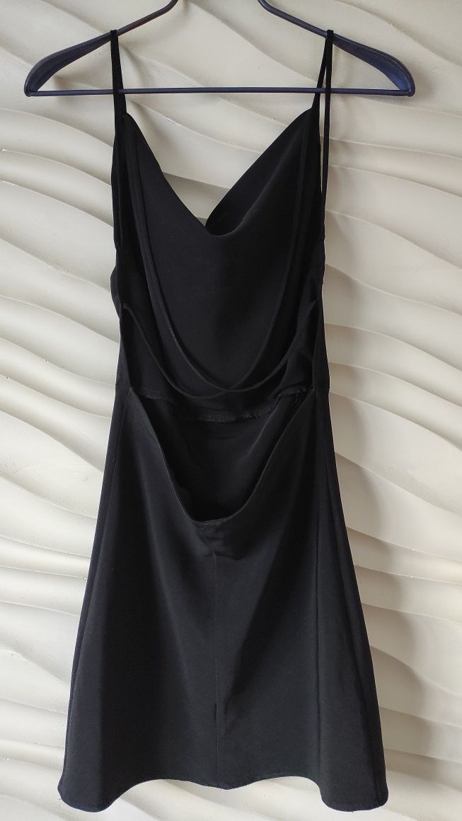 Сукня платье чорна міні бельевого стиля