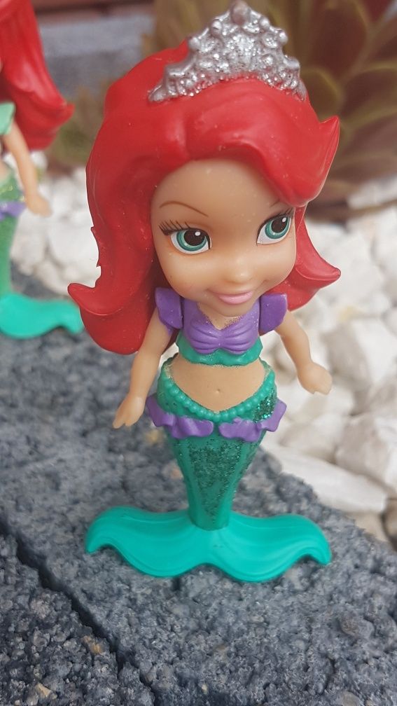 Syrenka Ariel 2 mini laleczki Disney
