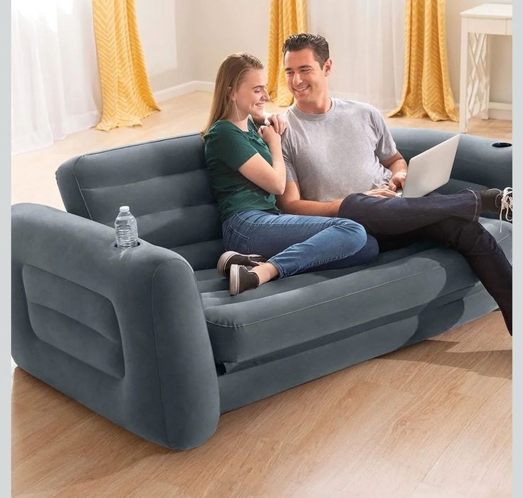 Intex Sofa Rozkładana, 203 x 224 x 66 cm materac dmuchany