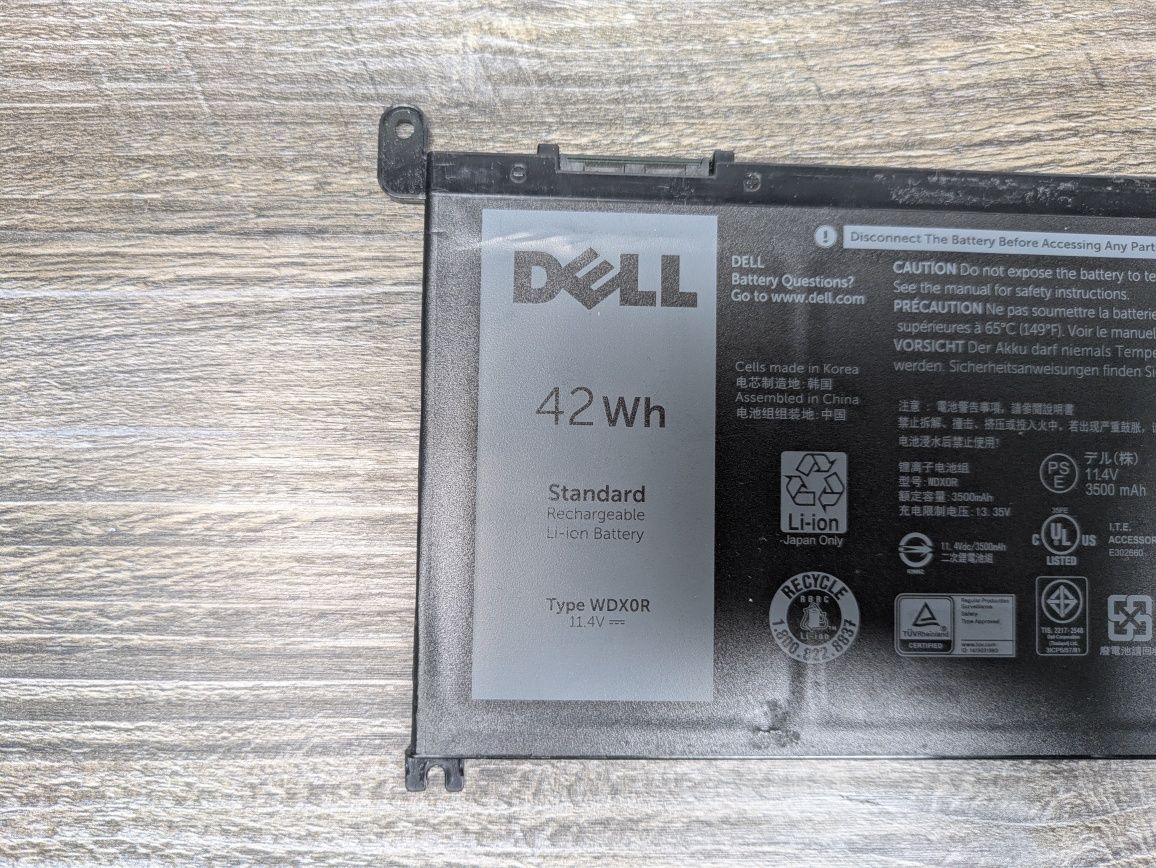 Акумулятор батарея DELL WDX0R WDXOR Inspiron 3500 /DELL YRDD6  ОРИГІНА