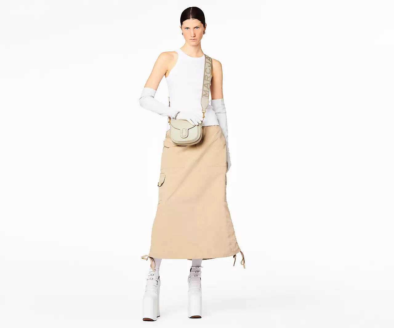 Сумка Marc Jacobs The J Marc Small Saddle Bag Cloud White