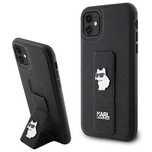 Etui Karl Lagerfeld Gripstand Saffiano Choupette Pins na iPhone 11 / X