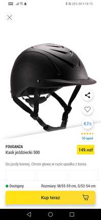 Kask jeździecki fouganza