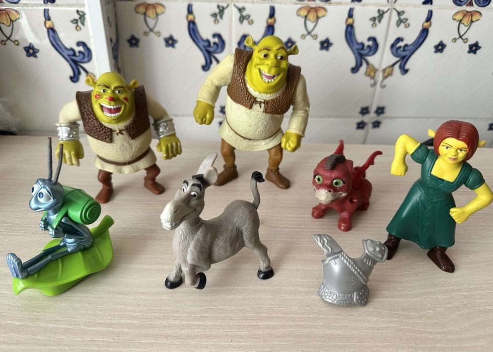 McDonalds Shrek fiona disney filmes happy meal dvd