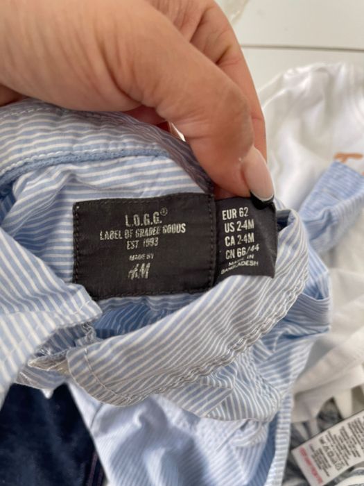 Zestaw ubranek rozmiar 62/74 cm