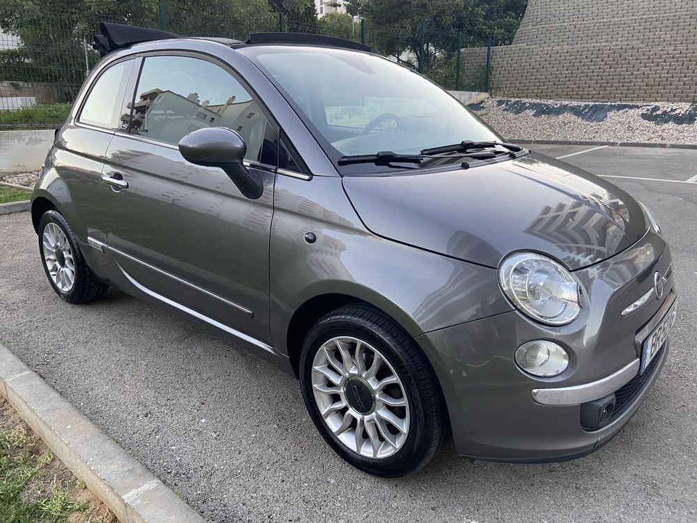 Fiat 500 Cábrio • 76 mil km • AUTOMÁTICO • Bancos Couro • 1.4 • 100 cv