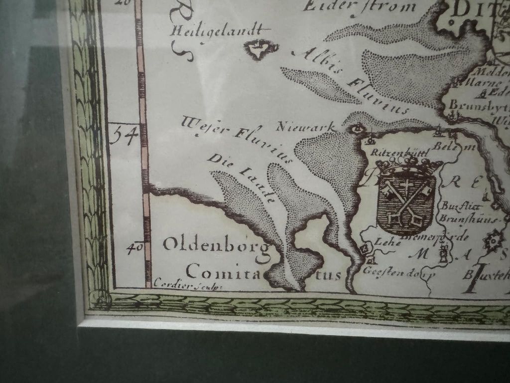 Stare dokumenty(mapa żeglarska) 1660r