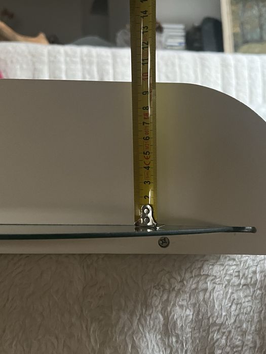 Lustro z półką (okrągłe, 50 cm średnicy)
