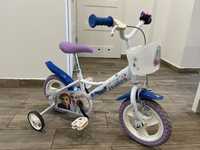Rower dziecięcy - Kraina Lodu - Koła 12 cali (2-5 lat), kijek gratis