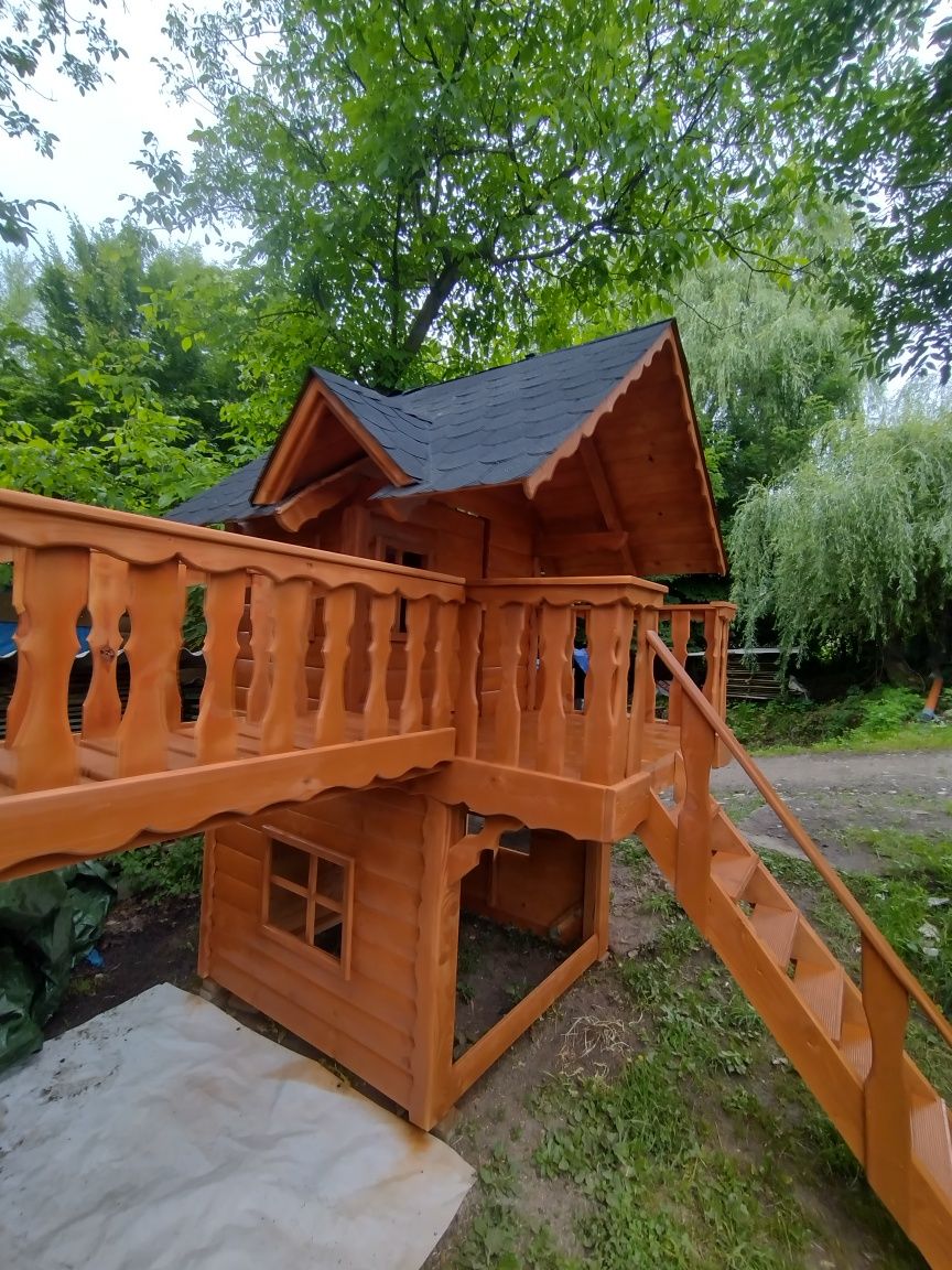 Plac zabaw  L  domki dla dzieci ,Bieszczady producent