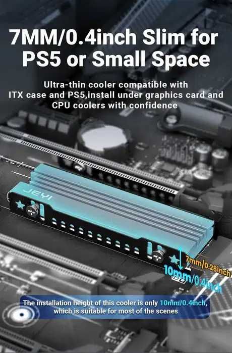 Радиатор на SSD NVME NGFF 2280 M2 Dual Protocol