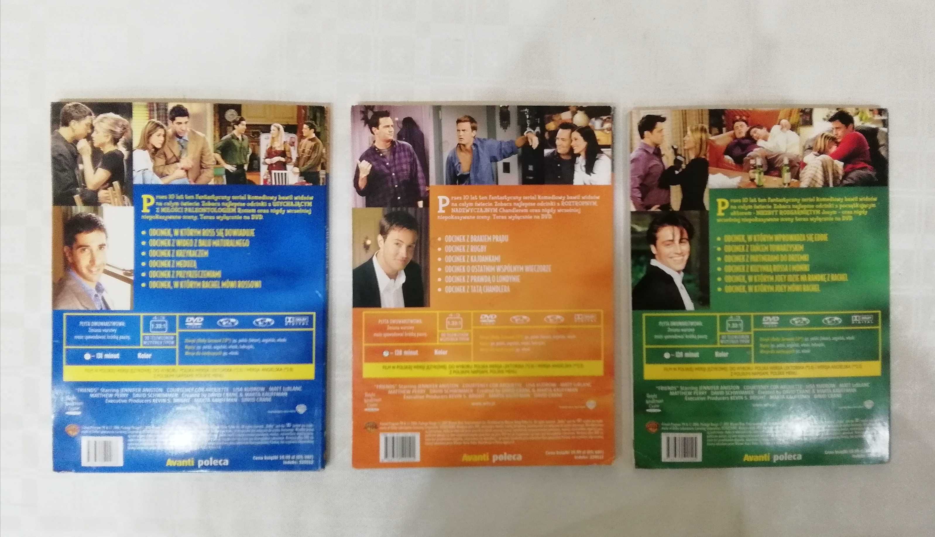 PRZYJACIELE The best of Chandler Ross Joey Płyty DVD Video komplet