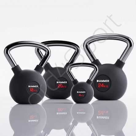 Kettlebell gumowany Hammer Premium 4 kg (dostępne inne wagi