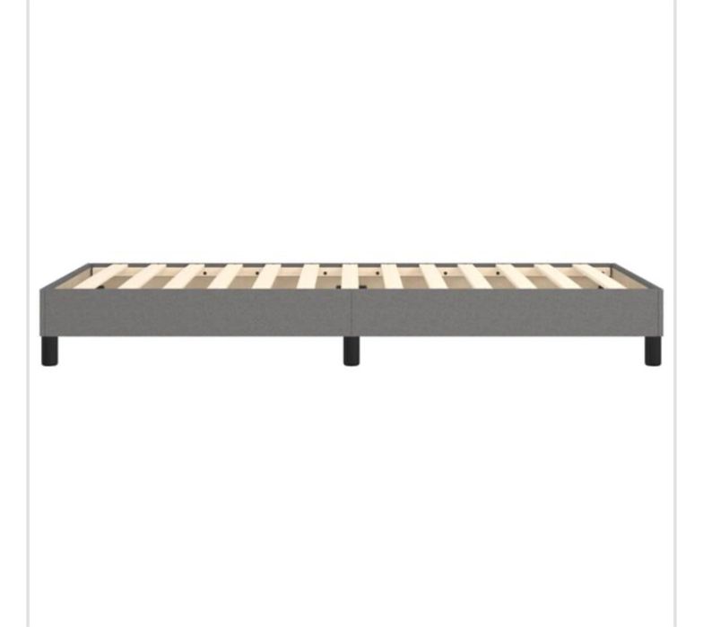 Cama 80x200 cizenta com estrado sem colchao
