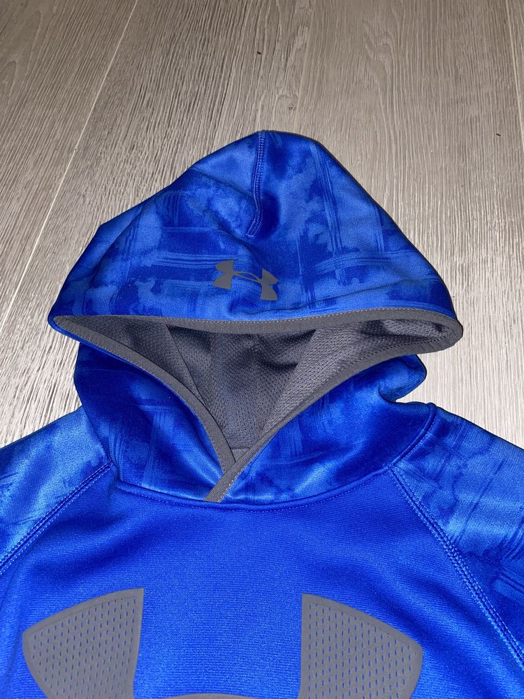Bluza Under Armour hoodie ocieplana  XS/S niebieska vintage y2k