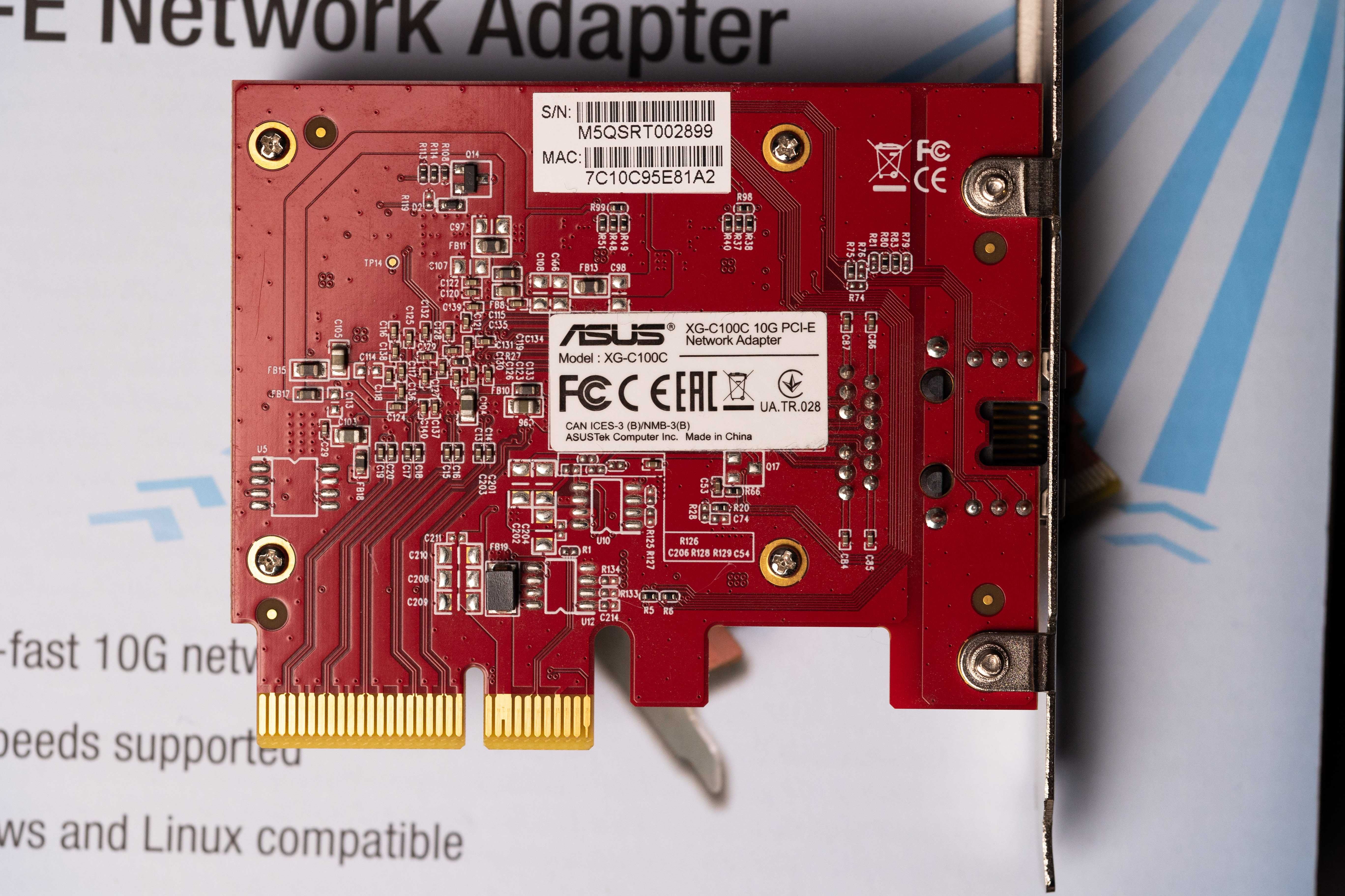 10 Gb мережевий адаптер Asus XG-C100C RJ-45