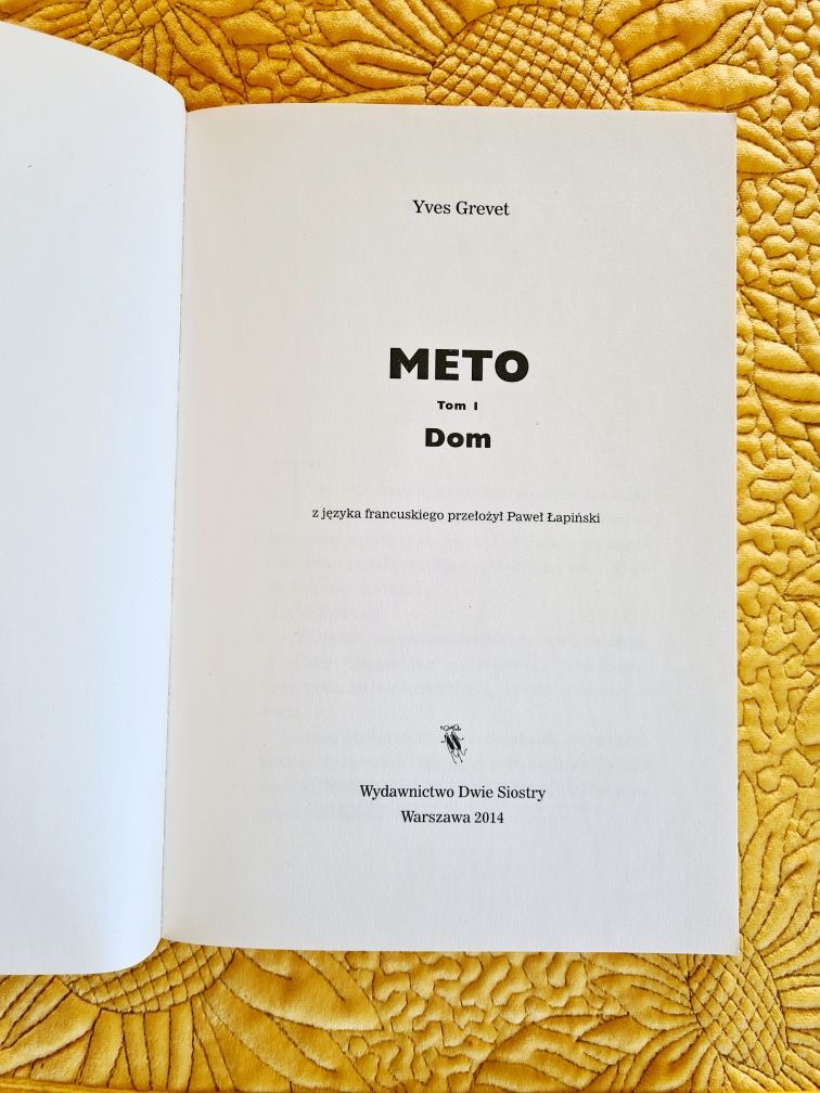 METO tom 1 Dom Yves Grever książka dla młodzieży nowa