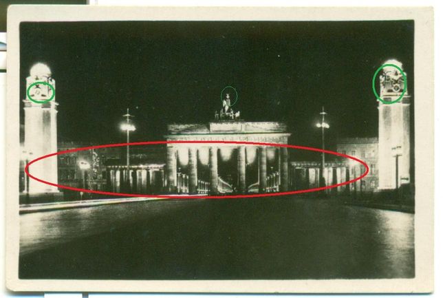Berlin Brandenburger Tor festlich beleuchtet lata 30-te 40?