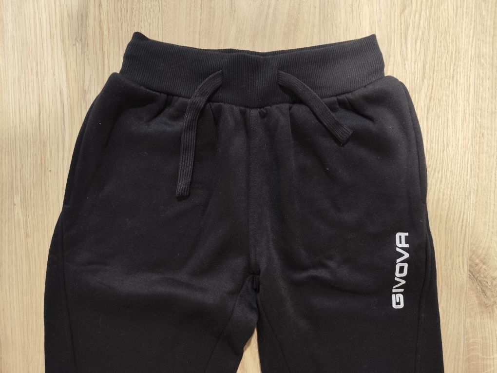 Dres sportowy Givova komplet sportowy bluza spodnie szara chłopca XS
