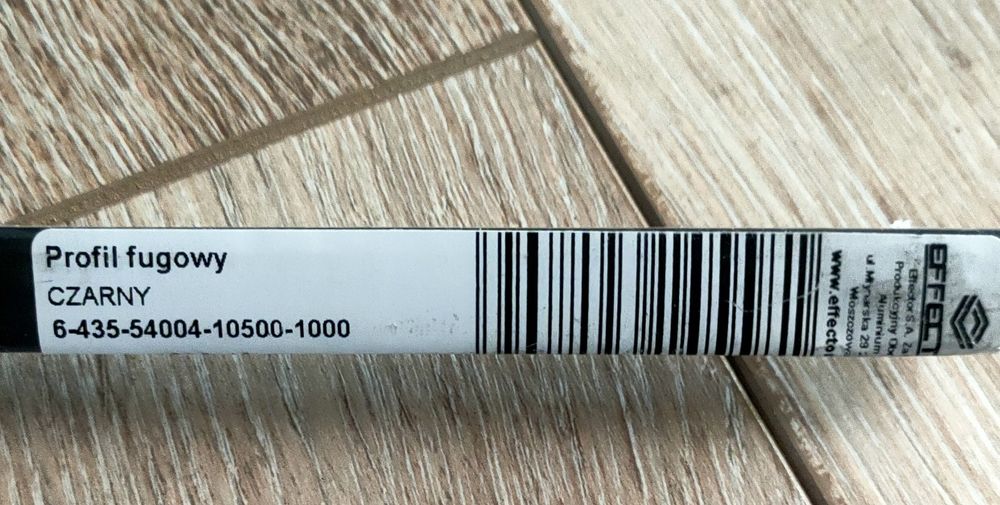 Profil fugowy / teownik Effector T A54 8x13mm x 100cm czarna