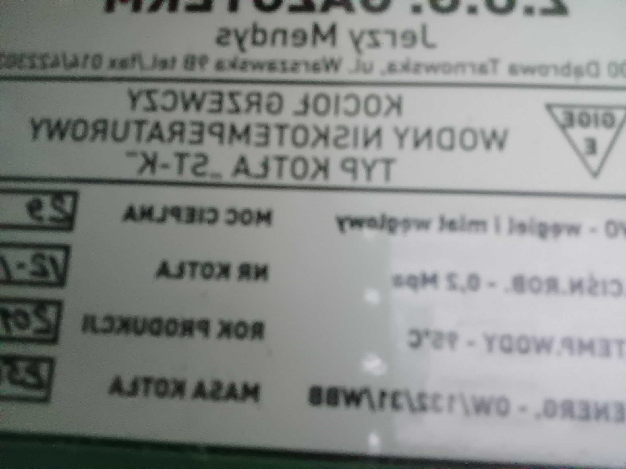 Kocioł na paliwo stałe drewno, węgie, brykiet 29 KW