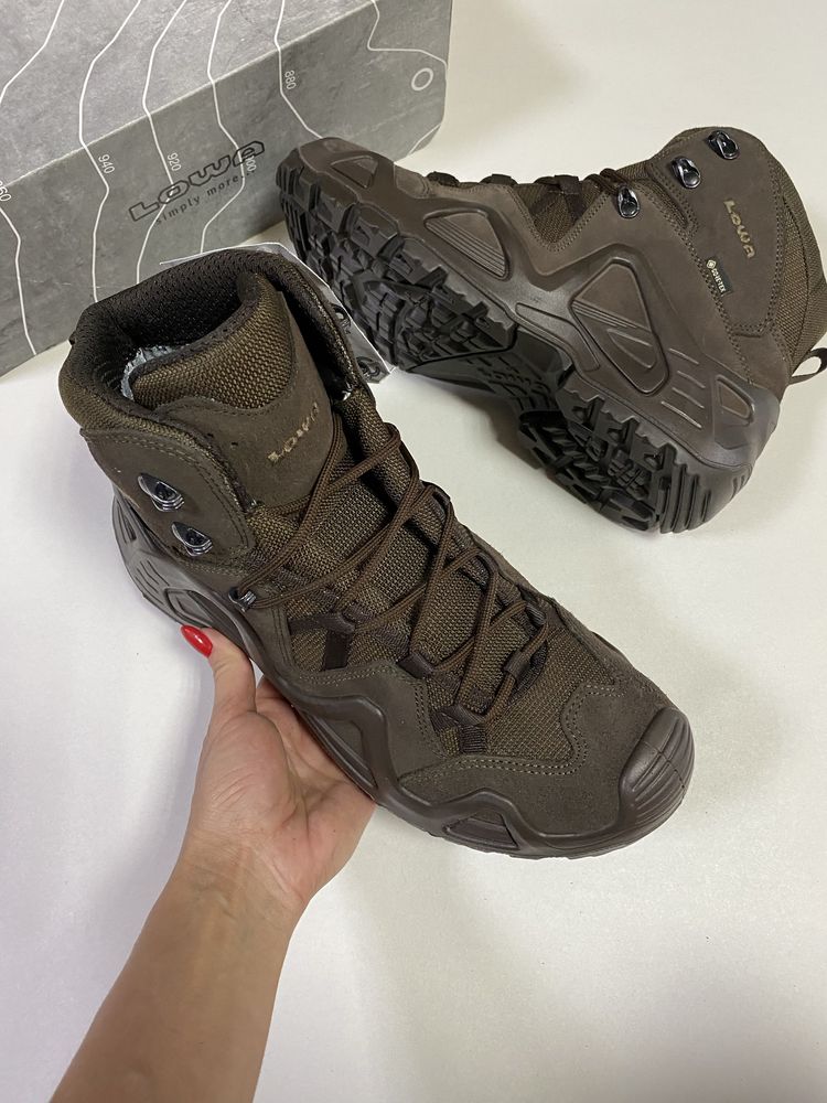 45р. Берці ОРИГІНАЛ ботінки Lowa Zephyr GTX Mid TF Dark Brown