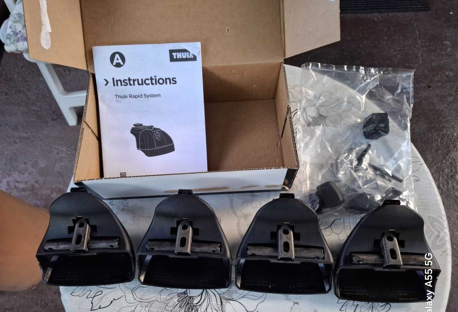 Nowe Stopy Thule Rapid System 753 Na Relingi Punkty Montażowe