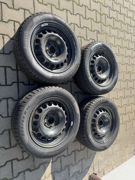Koła zimowe Audi A4 B8 225 55 R16 Et39 5x112 Pirelli