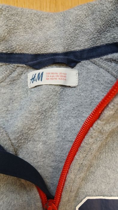 Dwie bluzy Puma i HM lat 122cm