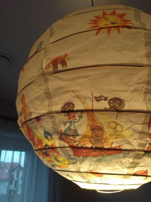 Lampa sufitowa, papierwa dla chłopca