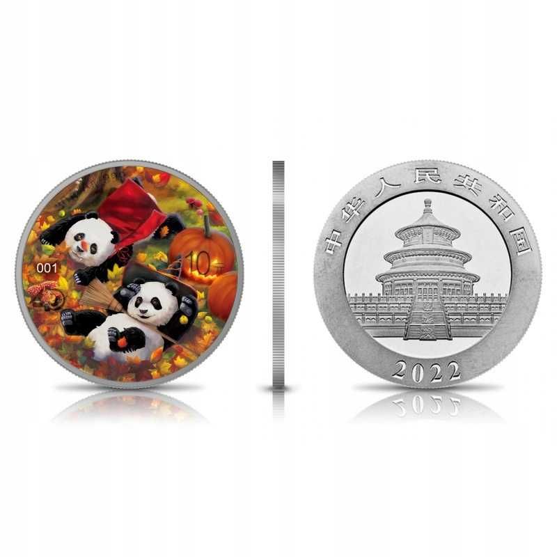 SET Chiny 10 Yuan 2022 Panda 4 pory roku - kolor