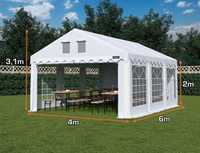 Namiot ogrodowy 6 x 4 x 2m namiot imprezowy weselny pawilon ogrodowy
