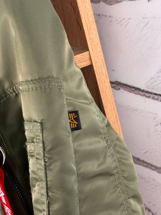Чоловічий двосторонній бомбер Alpha Industries Ma-1 олива L/XL