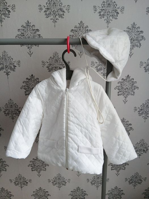 Унісекс компленк куртка + шапка. Стьоганий  сінтепон та фліс. 80-86р