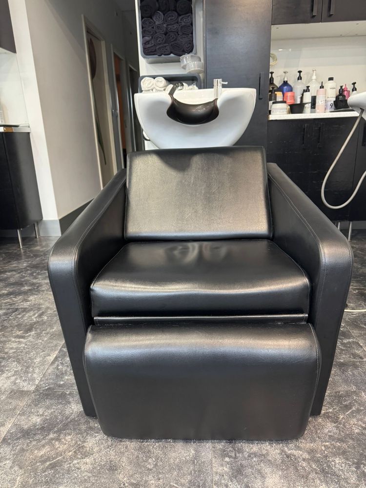Rampa de lavagem electrica com massagem cabeleireiro.